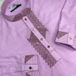 Premium AC Cotton Sequence Embroidery Panjabi ( Code: 103 )